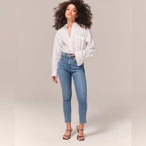 Abercrombie high rise super skinny ankle jean size 29